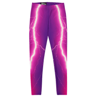 Image 5 of Deep Purple Lightning Leggings