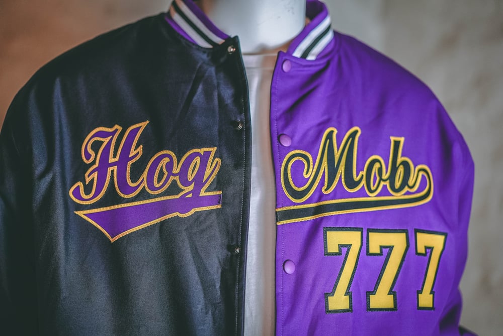 Image of HOG MOB Black & Purple Jacket (Customize the name!)