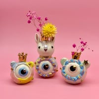 Image 3 of Eyeball with bunny vase 