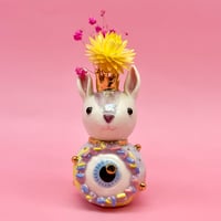 Image 1 of Eyeball with bunny vase 