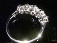 Image 5 of VINTAGE PLATINUM 5 STONE DIAMOND RING 1.95CT