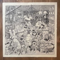 Image 2 of TAVERN BRAWL//TROUBLE BREWING AT THE OTTERS POCKET SCREENPRINT