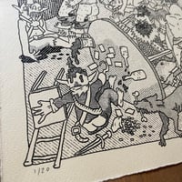 Image 3 of TAVERN BRAWL//TROUBLE BREWING AT THE OTTERS POCKET SCREENPRINT