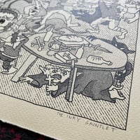 Image 4 of TAVERN BRAWL//TROUBLE BREWING AT THE OTTERS POCKET SCREENPRINT