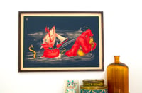 Image of Boat trip with monkey Screen print 