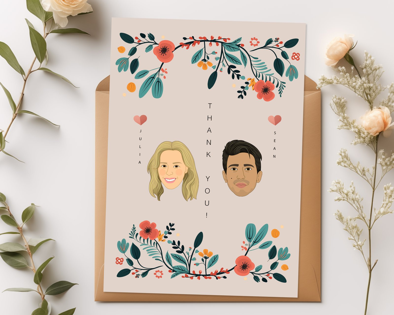 Custom Hand Drawn Wedding Invitation Card, Personalized sold Watercolor Illustration Wedding Invitation RSVP Information Card Save the Date