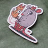 COWBOY MOUSE STICKER