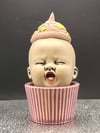 Purple Crying Baby with Pink Frosting