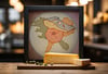 Salmon & Dumplings - Food Art - Framed poster