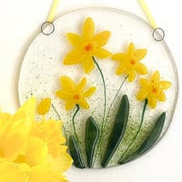 Spring daffodil wall hanging 