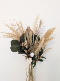 Image 1 of  Golden Green Small Dried Flower Bouquet