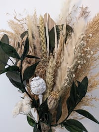Image 3 of  Golden Green Small Dried Flower Bouquet