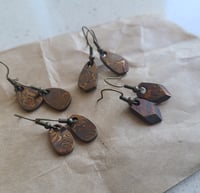 Image 2 of Custom Damascus earrings