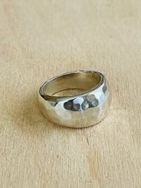 Image 3 of Madeleine Hammered Silver Ring