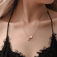 Small Heart Initial Necklace