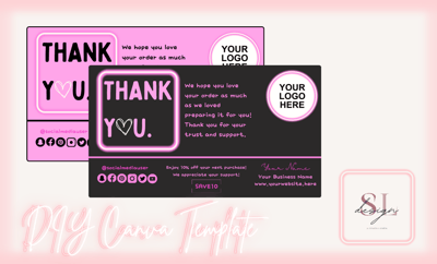 Image of Editable Canva Business Cards Template