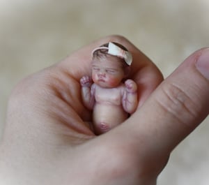 Image of "Ella" 1:12 scale miniature resin baby girl number 14 of 26