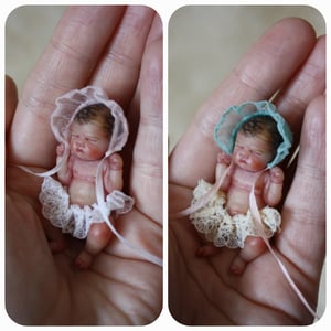 Image of "Ella" 1:12 scale miniature resin baby girl number 11 of 26