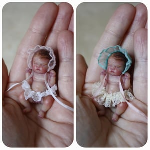 Image of "Ella" 1:12 scale miniature resin baby girl number 12 of 26