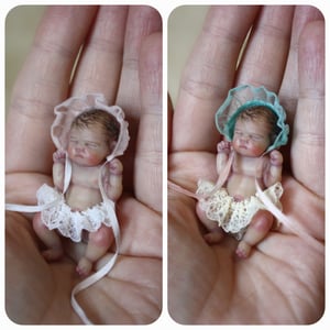 Image of "Ella" 1:12 scale miniature resin baby girl number 14 of 26