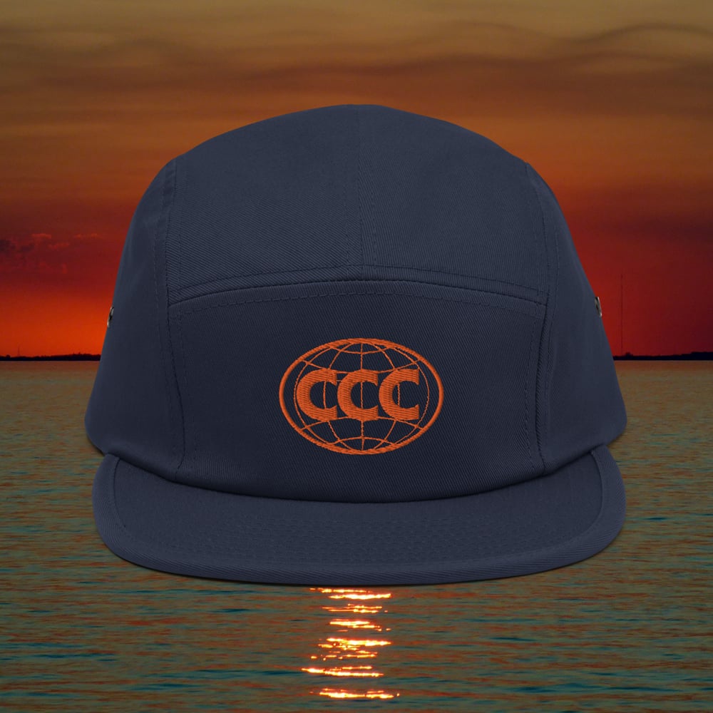 Image of Coral City Camera Globe Hat (Navy Blue)