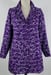 Image of Purple and Grey Shibori Trench