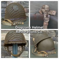 Image 4 of WWII M2 D-bale 101st Airborne 501st PIR Helmet NCO Front Seam Westinghouse Paratrooper Liner.