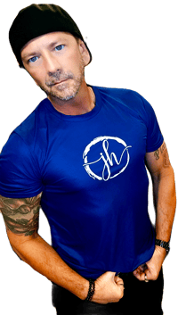 Image 3 of Navy Blue JH Brand 100 % Polyester Mens and Womens Designer Tee Shirt