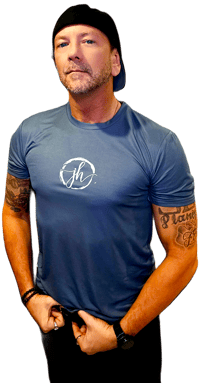 Image 2 of Gray JH Brand 100% Polyester Mens and Womens Designer Tee Shirt