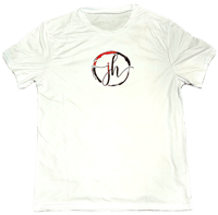 Image 5 of White JH Brand 100% Polyester Mens and Womens Designer Tee Shirt