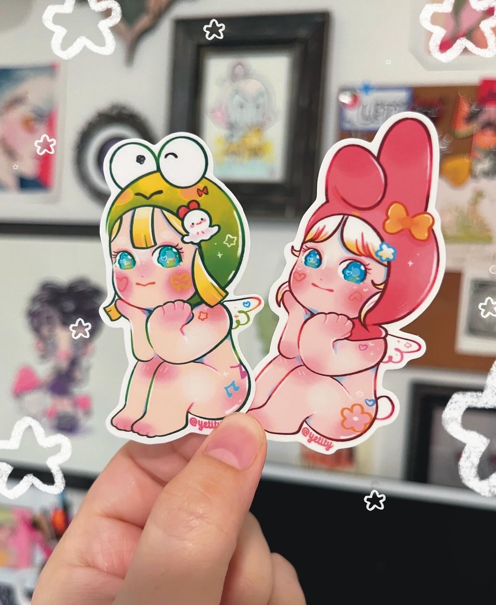 Image of Vday edition Hello Baby stickers