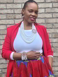 Image 2 of 5 Layer Pearl/ Delta Brooch Necklace, Bracelet & Earring Set!!