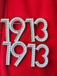 Image 2 of 1913 Brooch/Pin (Bling/Pearl or Pearl Options)