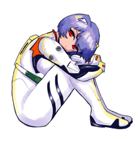 Image 1 of rei ayanami sticker