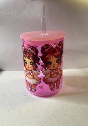 Custom cup with 1 uvdtf wrap