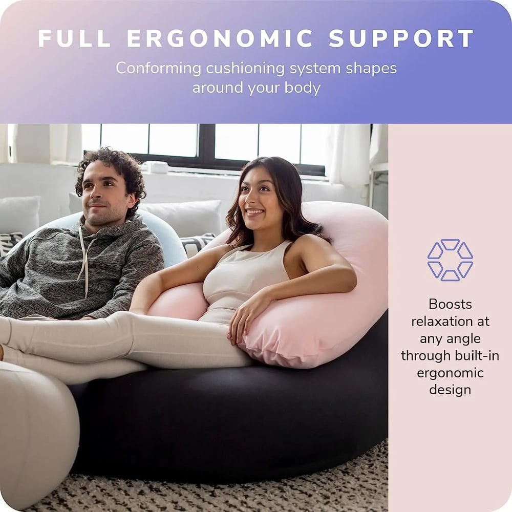 MOONPOD Bean Bag Backrest Zero-Gravity Stress Relief Anxiety & Anytime Deep Relaxation