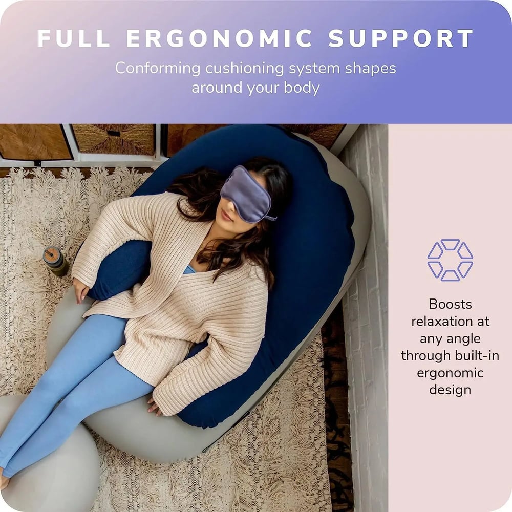 MOONPOD  Bean Bag Backrest Zero-Gravity Stress Relief Anxiety & Anytime Deep Relaxation