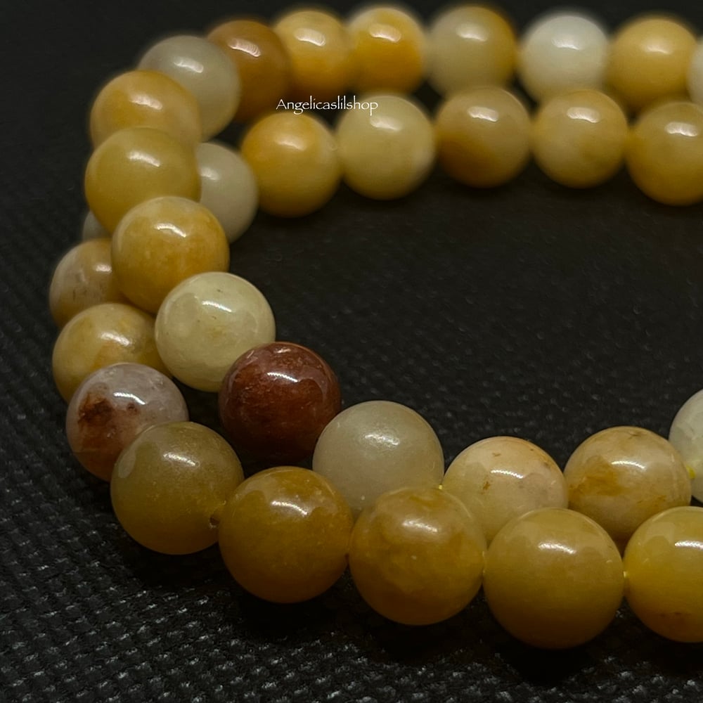 Yellow Jade Bracelet (8MM) 