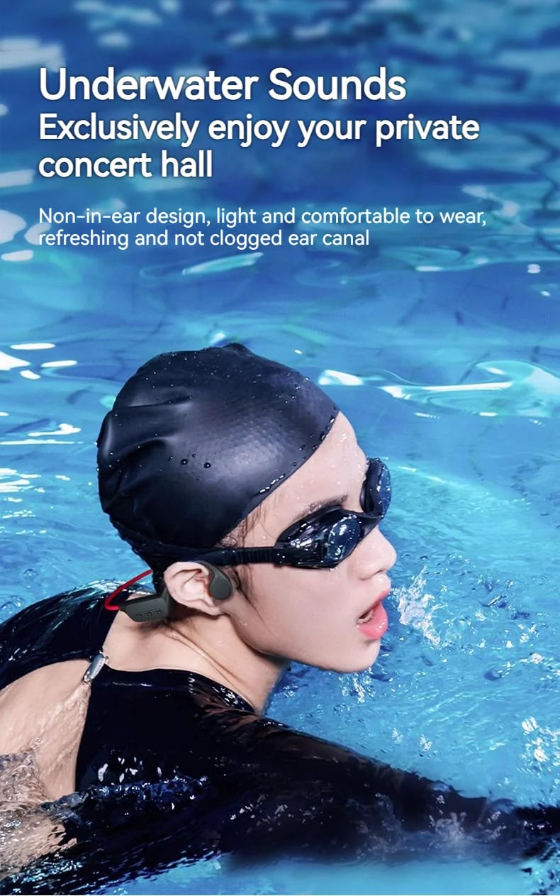 Bone Conduction Headset X7 IPX8 32.GB 5.3 Memory Bluetooth Wireless With microphone 