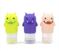Image 1 of Yumbox Silicone Squeeze Bottle 3pcs / set Monsters