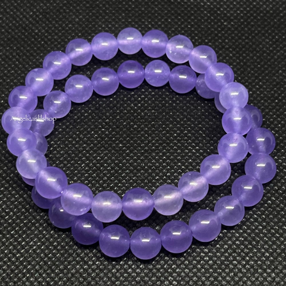 Purple Chalcedony Bracelet (Dyed)(8MM)