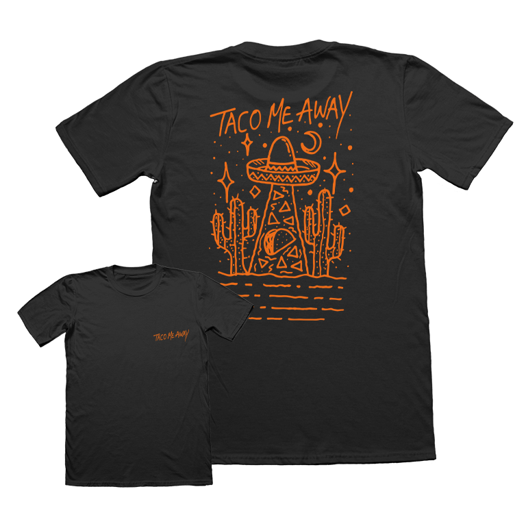 Image of Taco Me Away T-Shirt | Black 🌮