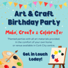 Art & Craft Birthday Party