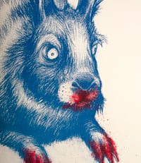 Image of Silkscreen Go Vegetarian Bloody Hare