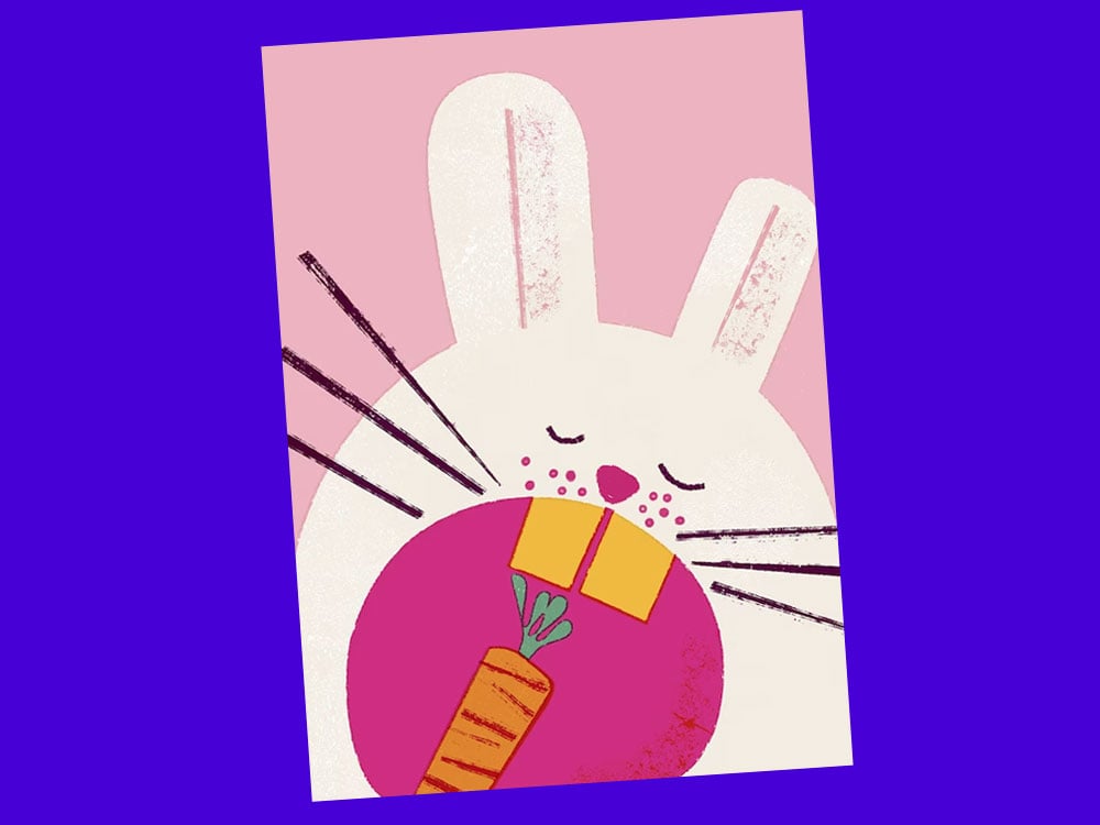 Image of POSTKARTE Carrot Bunny