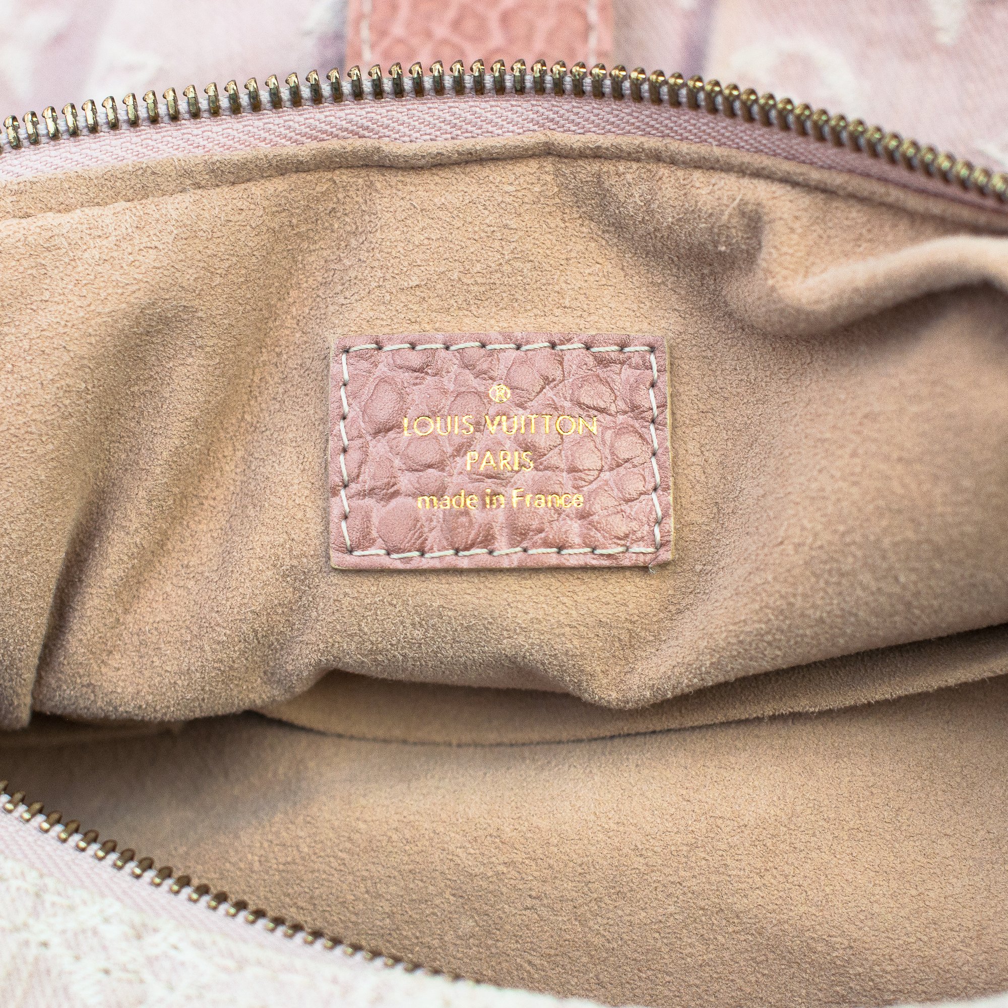 Image of Louis Vuitton 'Slightly' Pink Denim Monogram  Shoulder Bag
