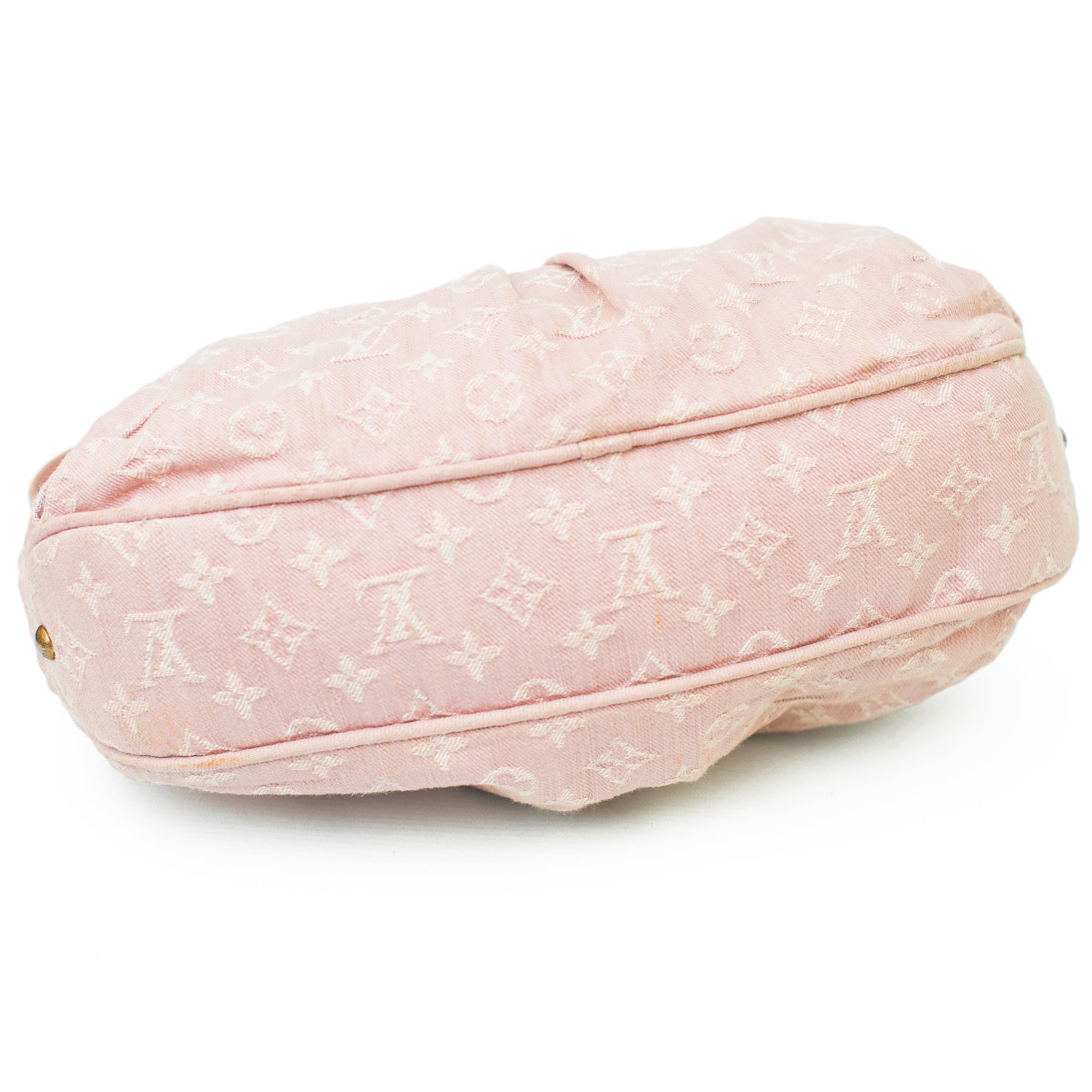 Image of Louis Vuitton 'Slightly' Pink Denim Monogram  Shoulder Bag