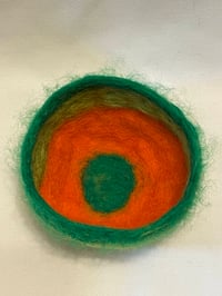 Image 2 of Citrus color felted bowl
