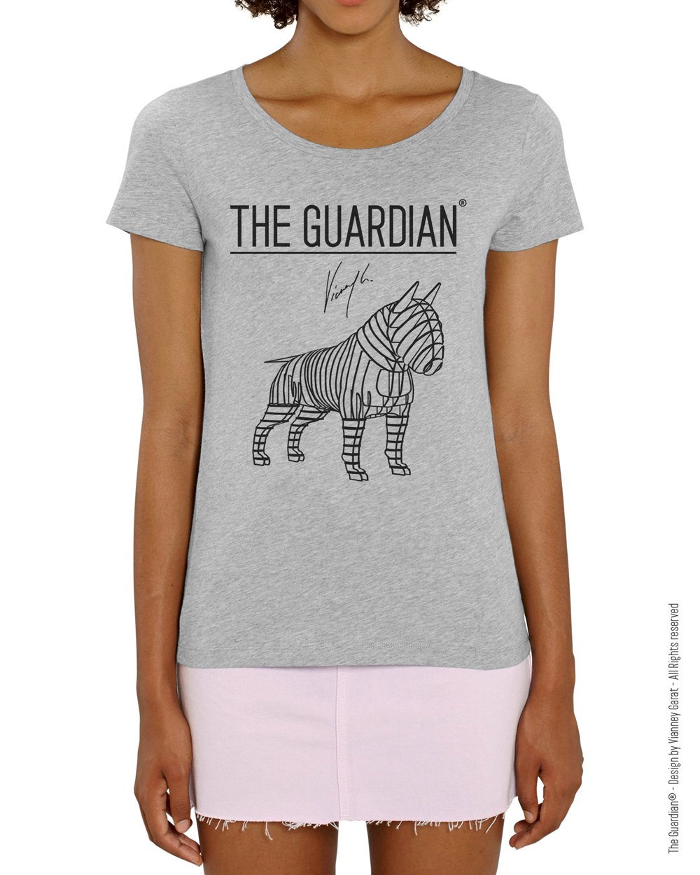 Image of T-Shirt Femme The Guardian® Light Grey Edition