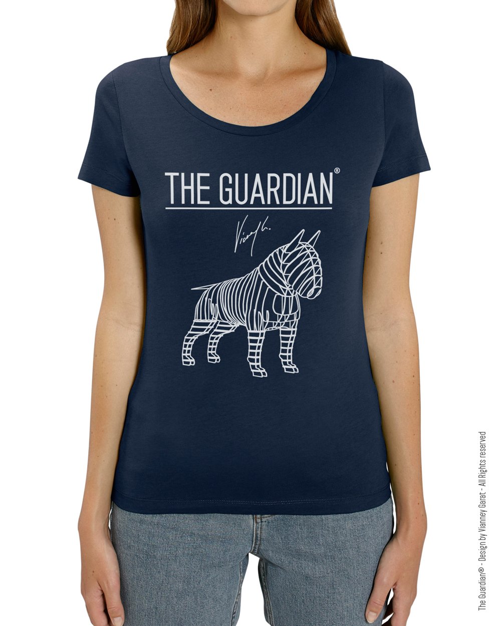 Image of T-Shirt Femme The Guardian® Blue Navy Edition